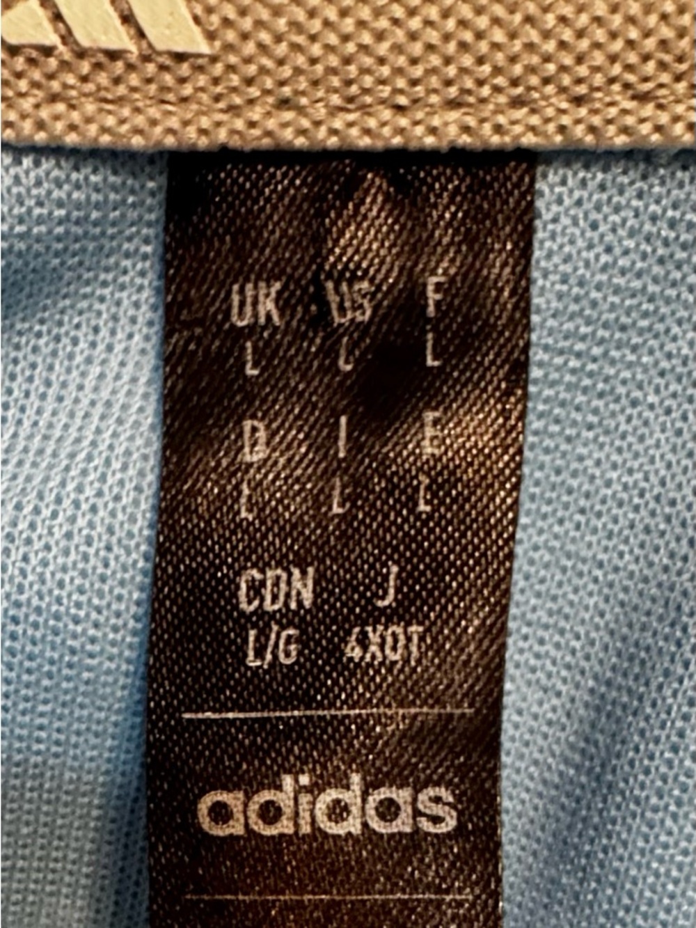 Light Blue Adidas Full-Zip Jacket size Large - Picture 3 of 7